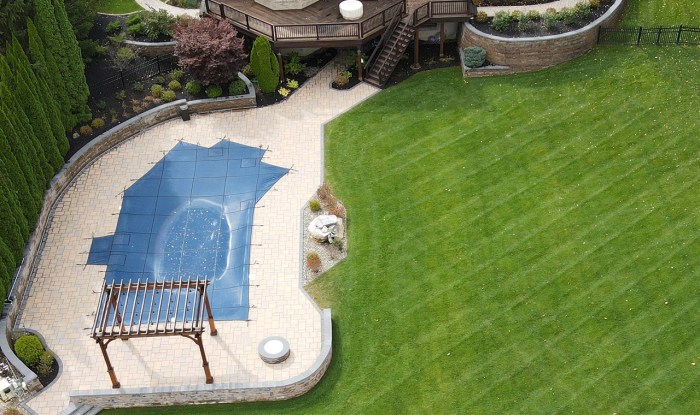 Backyard outdoor living space