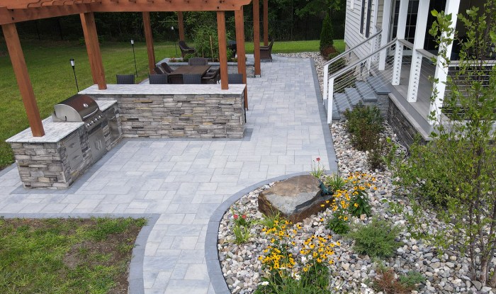 Backyard outdoor living space