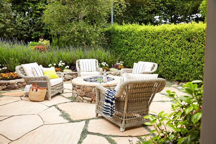 Landscape fire pits backyard